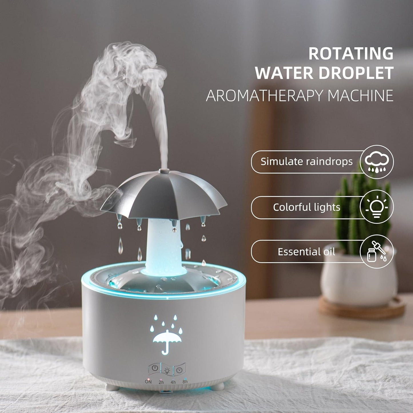 TwirlMist - Rotating Aroma Humidifier